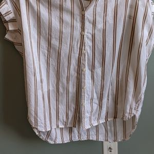 Button up oversized madewell shirt